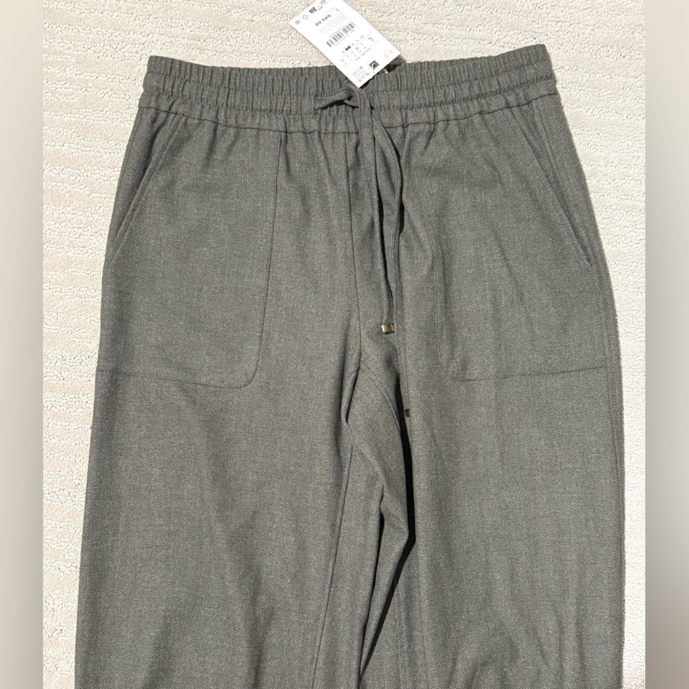 Zara Olive Green Trousers - Picture 3 of 4